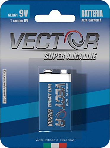 Vector Elettronic VCT005 Super Alcalina, Transistor, 9 V, 1 Stück von Vector Elettronic