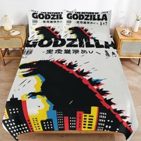 Godzilla Bettbezug Bettwäsche Set Gojira Geschenk Kaiju Godzilla Bettbezug Bettwäsche Set Gojira Geschenk Kaiju von VectorMerchShop
