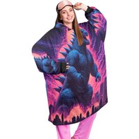 Godzilla Decke Hoodie Retro Kaiju Regenbogen Kunst Personalisierte Gojira Godzilla Decke Hoodie Retro Kaiju Regenbogen Kunst Personalisierte Gojira von VectorMerchShop