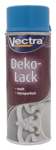 Vectra® Dekolack matt Lackspray 400ml Farbspray Decklack Sprühdose Spraydose, Farbe:RAL 5012 lichtblau matt von Vectra