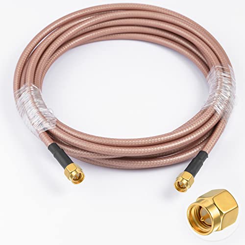 Vecys SMA-Antennenverlängerungskabel SMA Stecker auf SMA-Stecker Pigtail-Kabel WLAN Antennenkabel RG400 10ft/3m für WiFi Drahtloses Netzwerk 2G 3G 4G Antennenrouter GSM Bluetooth WLAN LAN Vecys SMA-Antennenverlängerungskabel SMA Stecker auf SMA-Stecker Pigtail-Kabel WLAN Antennenkabel RG400 10ft/3m für WiFi Drahtloses Netzwerk 2G 3G 4G Antennenrouter GSM Bluetooth WLAN LAN von Vecys