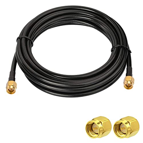 Vecys SMA-Antennenverlängerungskabel SMA Stecker auf SMA Stecker Pigtail-Kabel WLAN-Antennenkabel RG58 16.4ft/5M für WiFi Wireless Network 2G 3G 4G Antennen-Router GSM Bluetooth WLAN LAN Vecys SMA-Antennenverlängerungskabel SMA Stecker auf SMA Stecker Pigtail-Kabel WLAN-Antennenkabel RG58 16.4ft/5M für WiFi Wireless Network 2G 3G 4G Antennen-Router GSM Bluetooth WLAN LAN von Vecys