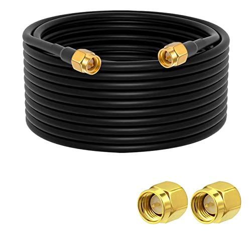 Vecys SMA-Antennenverlängerungskabel SMA Stecker auf SMA Stecker Pigtail-Kabel WLAN-Antennenkabel RG58 32.8ft/10M für WiFi Wireless Network 2G 3G 4G Antennen-Router GSM Bluetooth WLAN LAN Vecys SMA-Antennenverlängerungskabel SMA Stecker auf SMA Stecker Pigtail-Kabel WLAN-Antennenkabel RG58 32.8ft/10M für WiFi Wireless Network 2G 3G 4G Antennen-Router GSM Bluetooth WLAN LAN von Vecys