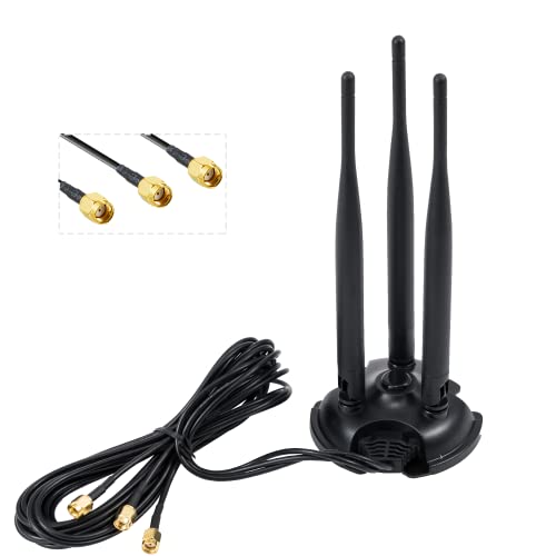 Vecys WLAN-Antenne 2,4 G / 5,8 G Dual Frequenz 8 dBi omnidirektionaler Signalverstärker Magnetfuß RP-SMA Adapter RG174 Kabel 2 m Vecys WLAN-Antenne 2,4 G / 5,8 G Dual Frequenz 8 dBi omnidirektionaler Signalverstärker Magnetfuß RP-SMA Adapter RG174 Kabel 2 m von Vecys