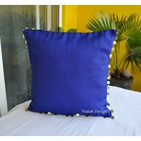 Electric Blue Vintage Boho Kissen/Designer 16x16 Kissenbezüge von VedahDesigns