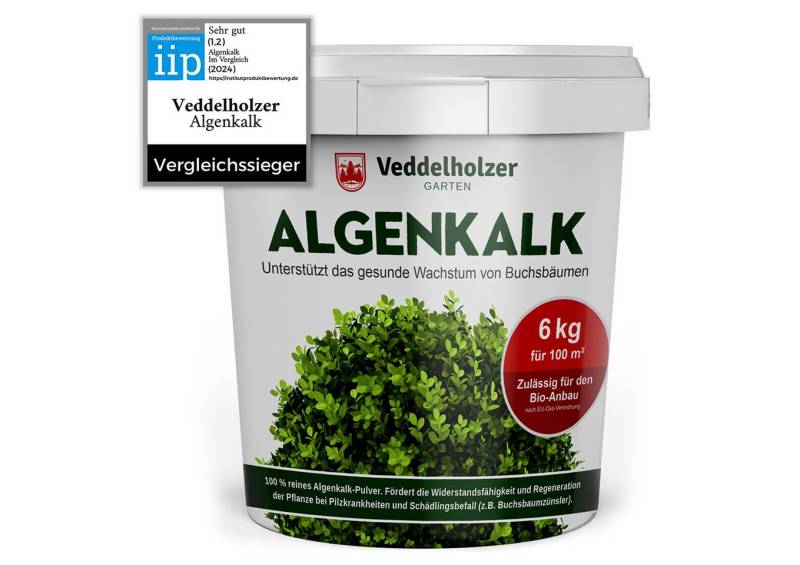 Veddelholzer Bodenverbesserer 6kg Bio Algenkalk 100% reines Pulver aus Meeresalgen Buchsbaumdünger, stärkt Widerstandskraft & Regeneration des Buchsbaum, Naturdünger Spritzmittel, beim Buchsbaumzünsler Veddelholzer Bodenverbesserer 6kg Bio Algenkalk 100% reines Pulver aus Meeresalgen Buchsbaumdünger, stärkt Widerstandskraft & Regeneration des Buchsbaum, Naturdünger Spritzmittel, beim Buchsbaumzünsler von Veddelholzer