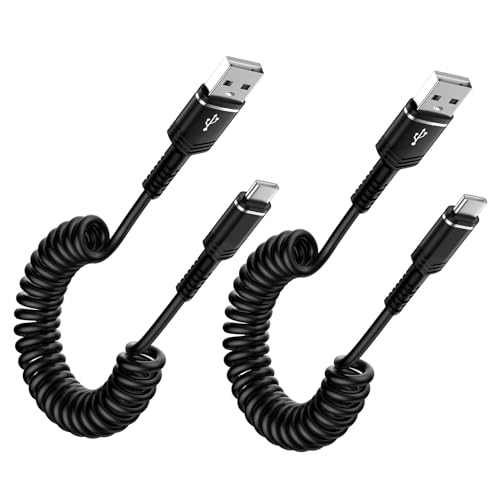 USB C Spiralkabel,【2Stück 0.4M-1.8M】USB auf USB C Kabel Schnellladekabel Android Auto USBC Ladekabel Datenkabel für Samsung Galaxy S25 Ultra S24 S23 S22 S21 S20 A15 A16 A55,iPhone 16/15,Google Pixel USB C Spiralkabel,【2Stück 0.4M-1.8M】USB auf USB C Kabel Schnellladekabel Android Auto USBC Ladekabel Datenkabel für Samsung Galaxy S25 Ultra S24 S23 S22 S21 S20 A15 A16 A55,iPhone 16/15,Google Pixel von Vedfoad