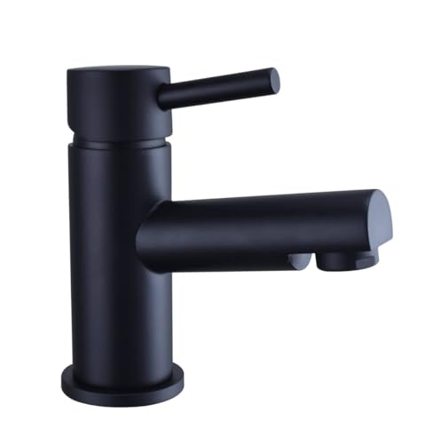 VeeBath Delta Mono Waschtischarmatur - Mattschwarzes Finish, G1/5.1 cm Einlass, Einhebel, abgerundete Kante, Deckmontage, modernes Design, Waschbeckenarmaturen, Bad- und Waschbeckenarmatur VeeBath Delta Mono Waschtischarmatur - Mattschwarzes Finish, G1/5.1 cm Einlass, Einhebel, abgerundete Kante, Deckmontage, modernes Design, Waschbeckenarmaturen, Bad- und Waschbeckenarmatur von VeeBath