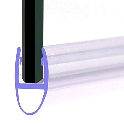 VeeBath SEAL001-P Essentials Duschtürdichtung Typ A – 4–6 mm Glas bis zu 7 mm Lücke, farblos, 1-Pack von VeeBath