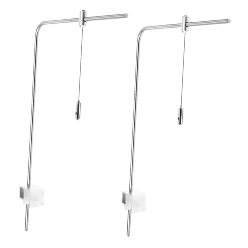 Veemoon 1 Satz Fischbecken Lampenaufhängung Halterung Robuster Aluminiumlegierung Lichtständer Einstellbar für Süß und Aquarien Zufällige Rollenform von Veemoon