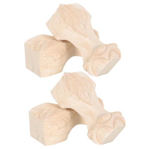 Veemoon 1 Satz Holz Möbelbeine Europäischer Tischbeine Retro Regalbeine Für Sofa Couchtisch Badezimmermöbel Stabil Und Langlebig 4 Stück von Veemoon