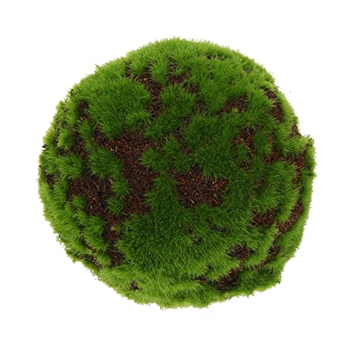 Veemoon 1 Stück Simulierter Moosball Element Kunstmoos Stein für Pflegeleicht für DIY Gartenprojekte Vasen und Tischdekoration von Veemoon