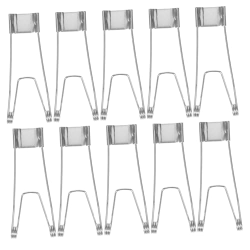Veemoon 10 Stück Federklammern für Einbauleuchten Metallclips für LED Deckenlampen Einfach zu Installierende Halterungen Verstellbare Lichtposition für Einbaurahmen von Veemoon