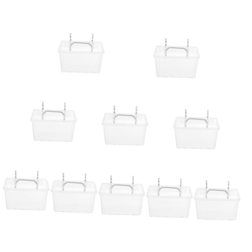 Veemoon 10 Stück Pegboard Aufbewahrungsbox Transparente Stabile Aufbewahrungslösung mit Haken für Werkzeug und Kleinteile für Garage Bastelraum und Mehr von Veemoon