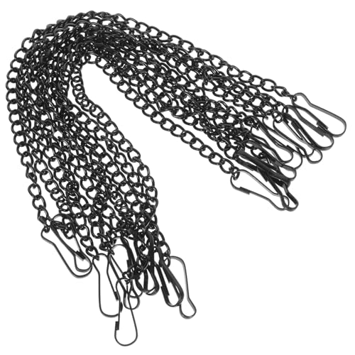 Veemoon 10 Stück Schwarze Metall hängeschmuck ketten mit Haken Stabile Aufhängung für Pflanzenhalter Vogelhäuser Laternen Belastbar und Langlebig Lange Dekoketten Veemoon 10 Stück Schwarze Metall hängeschmuck ketten mit Haken Stabile Aufhängung für Pflanzenhalter Vogelhäuser Laternen Belastbar und Langlebig Lange Dekoketten von Veemoon