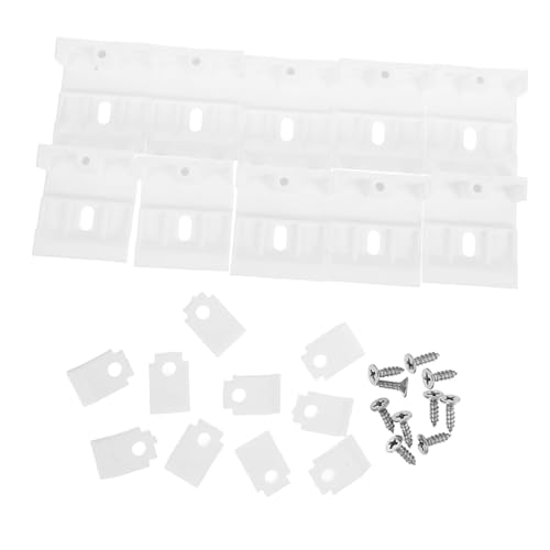 Veemoon 10 Stück Teiliges Klare Kunststoffhalterungen für Jalousien Stabile Halter für Vorhänge Einfach zu Montierende Träger für Horizontale Fensterjalousien Langlebige Verdeckte von Veemoon