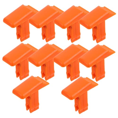 Veemoon 10 Stück Teiliges Orange Kunststoff Schalterknöpfe für Ersatzteile für Verlängerungsleitern Robuste und Zuverlässige Zubehörteile für Heimwerkerprojekte von Veemoon