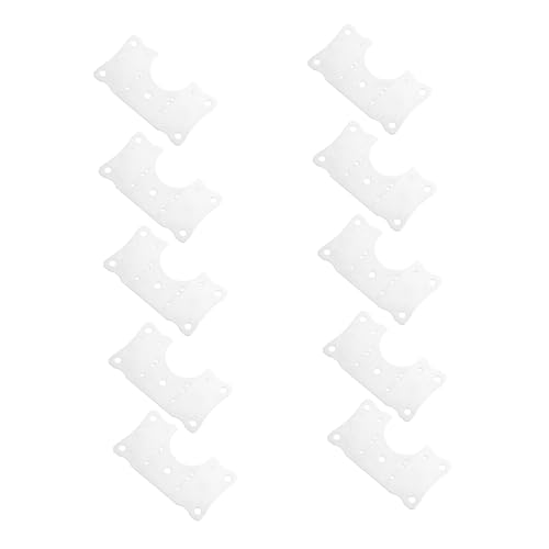 Veemoon 10 Stück Teiliges Scharnier Reparaturset aus Edelstahl Verstärkte Reparaturplatte für Küchenschrank Möbeltüren Rostfrei Langlebig Geeignet für Holz Lagertüren von Veemoon