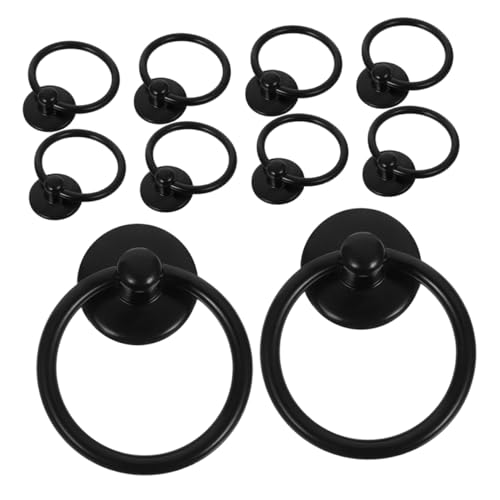 Veemoon 10 Stück Teiliges Schrankgriffe Runde Metall Ringgriffe mit Einlochmontage Kompatible Möbelknöpfe für Küchenschränke Elegante Ergonomische Zuggriffe Veemoon 10 Stück Teiliges Schrankgriffe Runde Metall Ringgriffe mit Einlochmontage Kompatible Möbelknöpfe für Küchenschränke Elegante Ergonomische Zuggriffe von Veemoon