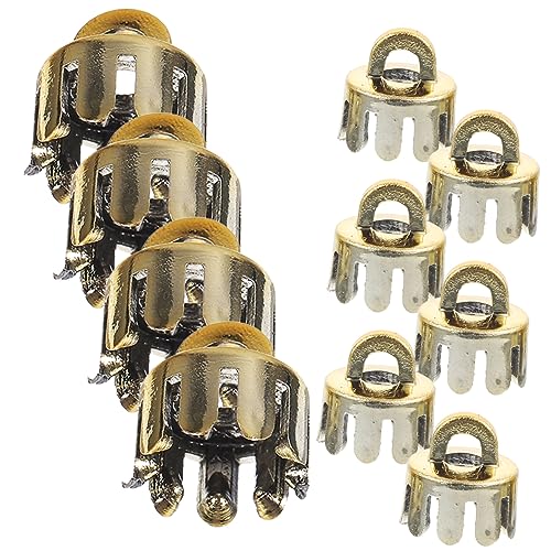 Veemoon 10 Stück Teiliges Weihnachtskugel Endkappen Robustem Kunststoff Leichte Langlebige Aufsätze für DIY Hängedekorationen Transparente Kugelverzierungen Geeignet für Christbaumschmuck von Veemoon