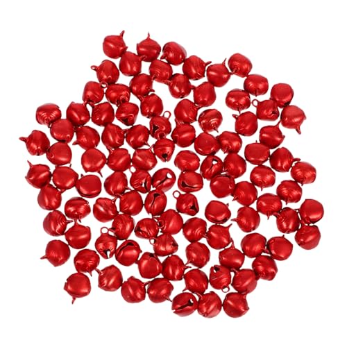 Veemoon 100 Stück Aluminium Glöckchen für Bastelprojekte Kleine Jingle Bells Rot für Weihnachtsdeko und DIY Handarbeiten für Baum und Kranzschmuck Veemoon 100 Stück Aluminium Glöckchen für Bastelprojekte Kleine Jingle Bells Rot für Weihnachtsdeko und DIY Handarbeiten für Baum und Kranzschmuck von Veemoon