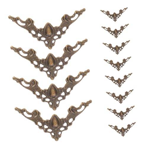 Veemoon 100 Stück Metall Buch Ecken Schutz Vintage Foto Album Scrapbooking Eckenschutz Bronze Dekorativ für Menüs Ordner Holzboxen Veemoon 100 Stück Metall Buch Ecken Schutz Vintage Foto Album Scrapbooking Eckenschutz Bronze Dekorativ für Menüs Ordner Holzboxen von Veemoon