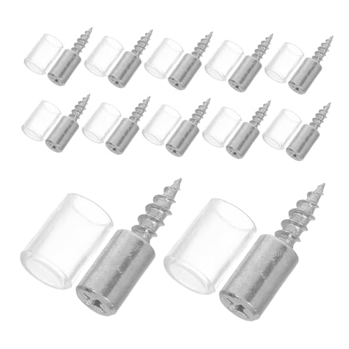 Veemoon 100 Stück Selbstbohrende Regalbodenträger mit Schutzhülse Nickelbeschichtete für Schränke Bücherregale und Holzregale Stabile Tragfähigkeit Kratzfest Langlebig von Veemoon