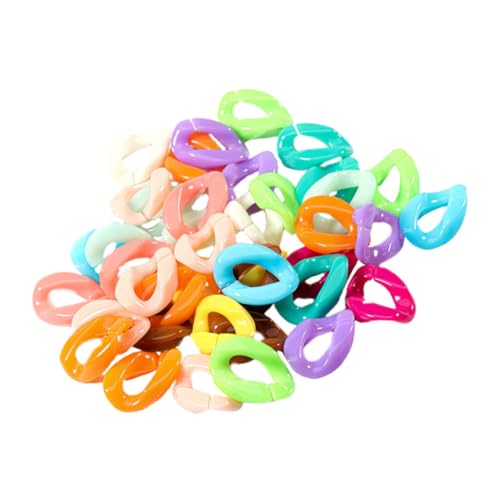 Veemoon 100 Stück Teiliges DIY Clips Haken Kettenglieder aus Farbigem Kunststoff Einfach zu Verbinden für Schmuck Armbänder Halsketten Taschenketten und Bastelprojekte Kinderfreundlich Veemoon 100 Stück Teiliges DIY Clips Haken Kettenglieder aus Farbigem Kunststoff Einfach zu Verbinden für Schmuck Armbänder Halsketten Taschenketten und Bastelprojekte Kinderfreundlich von Veemoon