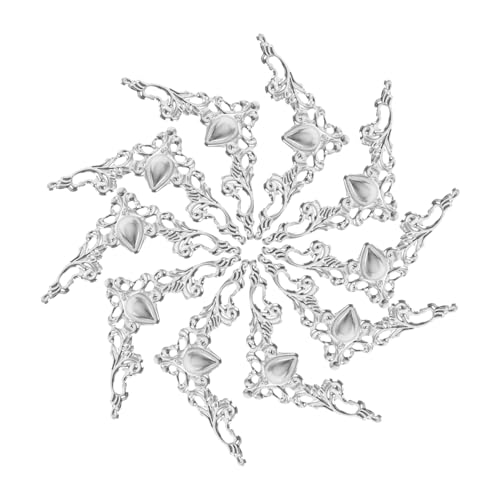 Veemoon 100 Stück Teiliges Vintage Eisen Eckenschutz für Holzboxen und Alben Dekorative Metall-Ecken mit Filigranem Hohlblumen-Design Robuster Schutz für DIY Fotoalben und Schmuckkästchen Veemoon 100 Stück Teiliges Vintage Eisen Eckenschutz für Holzboxen und Alben Dekorative Metall-Ecken mit Filigranem Hohlblumen-Design Robuster Schutz für DIY Fotoalben und Schmuckkästchen von Veemoon