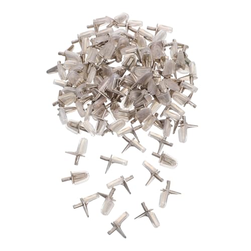 Veemoon 100 Stück Unterstützung Verriegelung Ersatz Metall Regal Schrank Bücherregal Pin Holz Halterung Halter Für Bücherregal Küche Buch L Klar Kunststoff Pins Versteckt von Veemoon