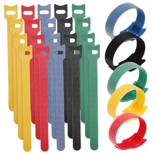 Veemoon 100 Stück Wiederverwendbare Kabelbinder Kabel Organizer in Schwarz Rot Gelb Blau und Grün für Zuhause Büro und Ladegeräte Flexible Kabelmanagement Lösung Veemoon 100 Stück Wiederverwendbare Kabelbinder Kabel Organizer in Schwarz Rot Gelb Blau und Grün für Zuhause Büro und Ladegeräte Flexible Kabelmanagement Lösung von Veemoon