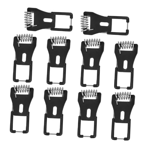 Veemoon 10St Downlight-Federhalterung Lampenfederclip Deckenlampenclip Federklemmen für Einbauleuchten Federclip für Deckenleuchte Lampenzubehör Wandfederklammern kaltgewalztes Blech Black von Veemoon