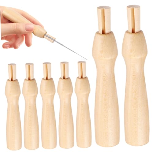 Veemoon 10stücke Punch Nadel Griffe Filzen Werkzeug Griffe Ersatz Tool Nadeln Installieren Wechseln Ergonomisches Design Für Bessere Kontrolle Veemoon 10stücke Punch Nadel Griffe Filzen Werkzeug Griffe Ersatz Tool Nadeln Installieren Wechseln Ergonomisches Design Für Bessere Kontrolle von Veemoon
