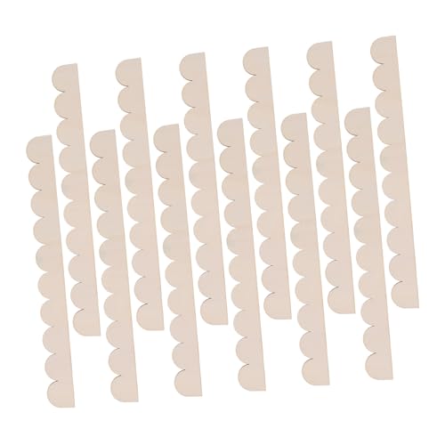 Veemoon 12 Stück Dekorative Holzleisten mit Gewelltem Rand für Diy Projekte Wandregale Türrahmen und Wohnraumdekoration Veemoon 12 Stück Dekorative Holzleisten mit Gewelltem Rand für Diy Projekte Wandregale Türrahmen und Wohnraumdekoration von Veemoon