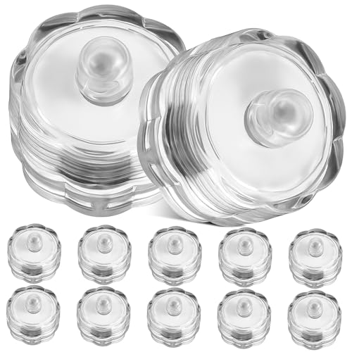 Veemoon Flammenlose Tauchfähige Teelichter 12er-pack Farbwechsel-teelichter für Poolvase Einmachglas Romantische Dekoration für Partys von Veemoon