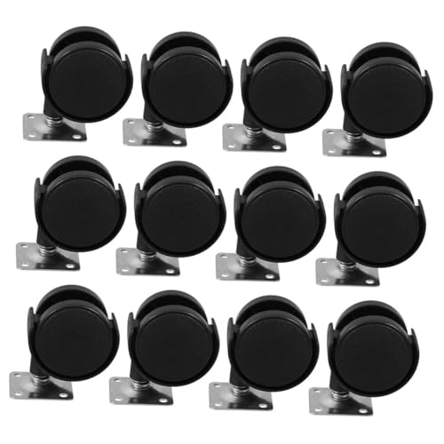 Veemoon 12 Stück Möbelrollen Nylon Caster Wheels für Möbel Handwagen und Regale Leise und Langlebig Geeignet für Teppich und Fliesenböden Veemoon 12 Stück Möbelrollen Nylon Caster Wheels für Möbel Handwagen und Regale Leise und Langlebig Geeignet für Teppich und Fliesenböden von Veemoon