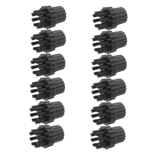 Veemoon 12 Stück Teiliges Dampfreiniger-zubehör Nylon Bürstenköpfe Ersatzteile für Dampfreiniger Langlebige Präzise Reinigungsbürsten für Fliesen Böden Wände Einfach Austauschbar von Veemoon