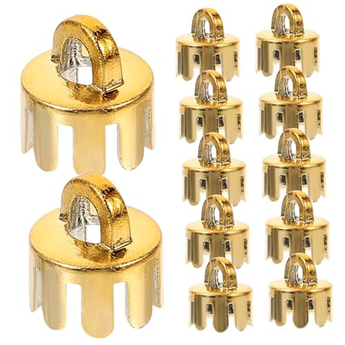 Veemoon 12 Stück Teiliges Weihnachtskugel Aufhänger Kappen aus Langlebig und Wiederverwendbar Geeignet für DIY Christbaumschmuck Leicht und Einfach zu Montieren für Weihnachtsdeko und von Veemoon