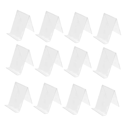 Veemoon 12Stücke Transparenter Acryl Buchständer Praktischer Display für Sammlungen und Kunstwerke für Buchläden und Zuhause von Veemoon