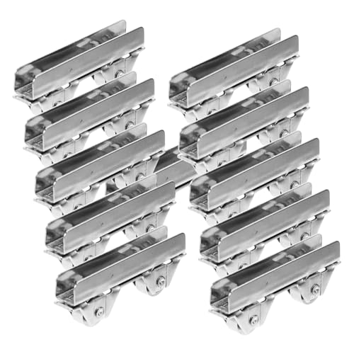 Veemoon 16 Stück Teiliges Stahl schiebetürrollen für Glas schiebetüren Robuste Laufrollen mit Kugellager Hohe Tragfähigkeit Geeignet für Vitrinen Schränke Schiebetüren und Möbel von Veemoon