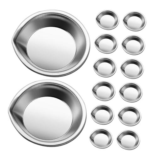 Veemoon 16stücke Edelstahl Farbmischpalette Mit Ausguss Für Malerei Modellfärbung Und Bastelarbeiten Kompakte Malplatte Als Malwerkzeug Für Heimstudio Und Outdoor Veemoon 16stücke Edelstahl Farbmischpalette Mit Ausguss Für Malerei Modellfärbung Und Bastelarbeiten Kompakte Malplatte Als Malwerkzeug Für Heimstudio Und Outdoor von Veemoon