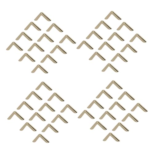 Veemoon 180 Stück Vintage Metall Eckenschützer Gold Kantenschutz für Fotoalben Notizbücher Scrapbooking Journale Aktenordner Robuste Dekorative Buchecken von Veemoon