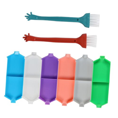 Veemoon Tablett Für Perlen-sortierung Strassplatte Aus Kunststoff Halter Für Stick-Tool Perlensortier-Tray DIY-tablett Mit Mehrfarben-Design von Veemoon