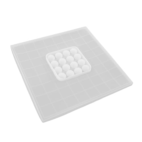 Veemoon 1Satz Teiliges DIY Silikonform für Go Spiel mit Flexibler Form Einfach zu Reinigen für Kreative Bastelarbeiten für Herstellung von Go Spielstücken von Veemoon