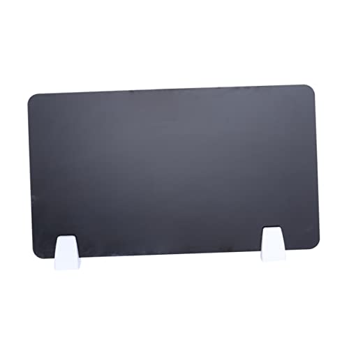 Veemoon 1Stück Acryl Schreibtisch Trennwand Praktische Desktop Partition für Büro und Schule Langlebiges Acryl Material Störungen und Privatsphäre Schwarz von Veemoon