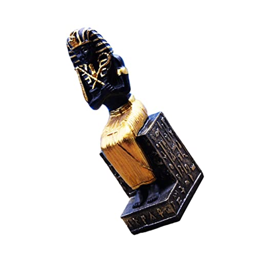 Veemoon 1stk Ägyptischer Mini- -Ornament Statue Der Katzengöttin -ministatue Gottheit Dekofigur King Khafre- Statue. Ägypten Figur Kanope Harz Schreibtisch Anzeige Büro von Veemoon