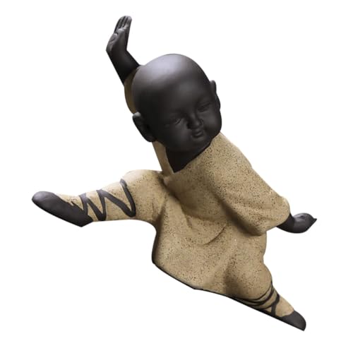 Veemoon 1stück Kung Fu Monk Tea Pet Statue Aus Dekoratives Ornament Für Tisch Im Tempelstil Für Zuhause Und Geschäfte Posture Veemoon 1stück Kung Fu Monk Tea Pet Statue Aus Dekoratives Ornament Für Tisch Im Tempelstil Für Zuhause Und Geschäfte Posture von Veemoon