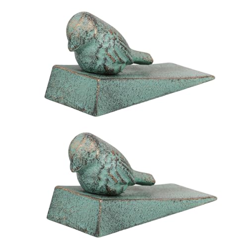 Veemoon 2 STÜCK Teiliges Retro Gusseisen Türkeil Tierform Türstopper Vintage Türkeil Schutz für Innen und Außen Niedliche Grüne Vogeloptik Veemoon 2 STÜCK Teiliges Retro Gusseisen Türkeil Tierform Türstopper Vintage Türkeil Schutz für Innen und Außen Niedliche Grüne Vogeloptik von Veemoon