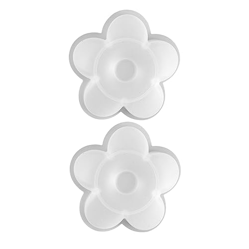 Veemoon 2 STÜCK Teiliges Silikonform für DIY Seifenherstellung Langlebige Glatte Blumenform Gießform für Kerzen Wachs Dekorationsprojekte Wiederverwendbar und Sicher für Basteln von Veemoon