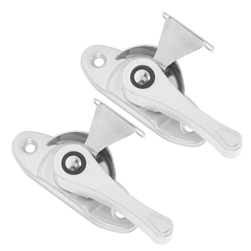 Veemoon 2 Sätze Edelstahl Fenster und Türhakenschloss Halbmondschloss mit Haken für Schiebefenster und Türen Sicherer Langlebiger Verschluss aus Rostfreiem Stahl Veemoon 2 Sätze Edelstahl Fenster und Türhakenschloss Halbmondschloss mit Haken für Schiebefenster und Türen Sicherer Langlebiger Verschluss aus Rostfreiem Stahl von Veemoon